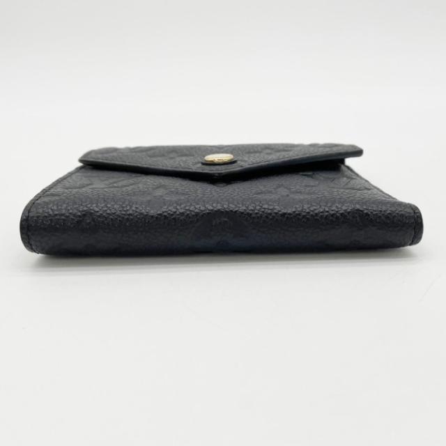 LOUIS VUITTON ルイヴィトン 三つ折り財布 ポルトフォイユ･ヴィクトリーヌ M64060 ノワール(ブラック)系 モノグラム アンプラント レディース ゴールド金具 美品【本物保証】_2