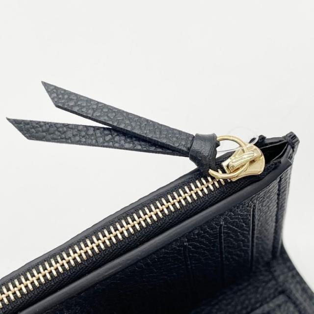 LOUIS VUITTON ルイヴィトン 三つ折り財布 ポルトフォイユ･ヴィクトリーヌ M64060 ノワール(ブラック)系 モノグラム アンプラント レディース ゴールド金具 美品【本物保証】_6