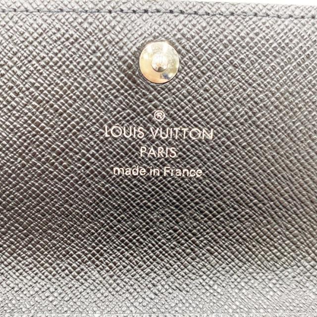 LOUIS VUITTON ルイヴィトン キーケース グラフィット ポルトクレ･ヴォワテュール N63139 ブラック系 ダミエ グラフィット メンズ 3連 美品【本物保証】_7