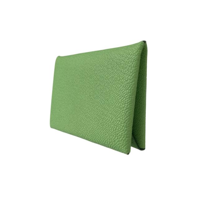 HERMES エルメス コインケース カルヴィ ヴェールクリケット シェーブル ユニセックス 小銭入れ W刻印 新品未使用展示品【本物保証】_1