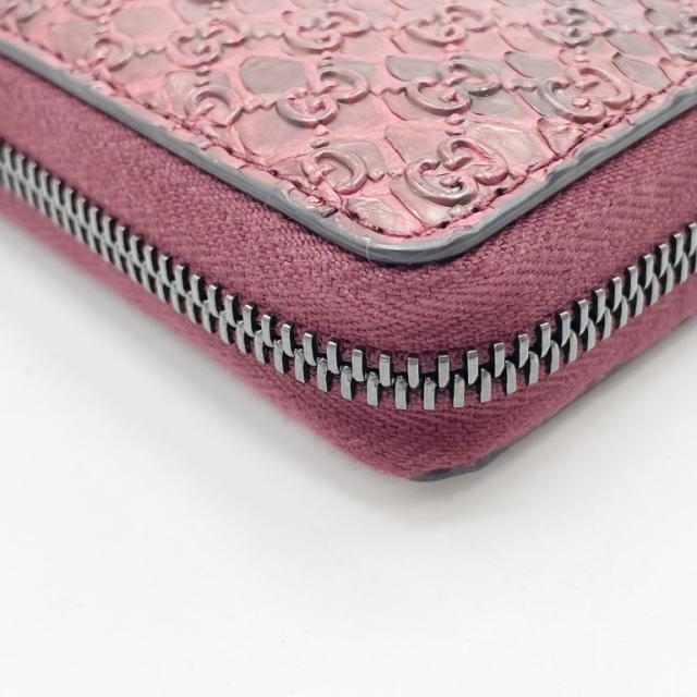 GUCCI グッチ 財布 マイクログッチシマ 307987 ワインレッド パイソン