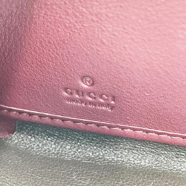 GUCCI グッチ 財布 マイクログッチシマ 307987 ワインレッド パイソン×レザー ユニセックス ラウンドファスナー長財布 超美品【本物保証】 GUCCI（グッチ） マイクログッチシマ ラブリー ラウンドファスナー 長