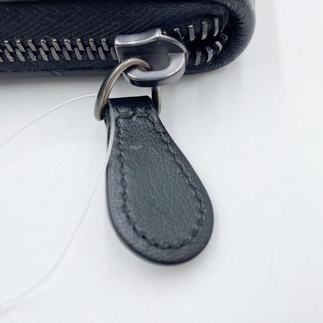 BOTTEGA VENETA ボッテガヴェネタ 財布 イントレチャート ブラック スティングレイ×ラムスキン ユニセックス ラウンドファスナー長財布 美品【本物保証】_5