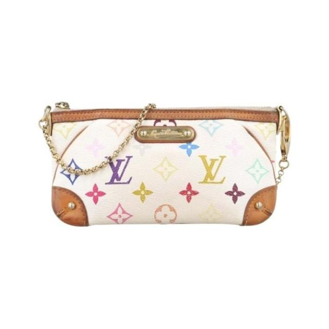 LOUIS VUITTON ルイヴィトン ポーチ ポシェット ミラ MM M60096 ブロン（ホワイト マルチカラー）系 モノグラム マルチカラー レディース チェーン ハンドバッグ【本物保証】