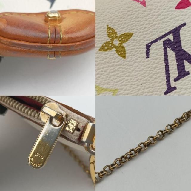 LOUIS VUITTON ルイヴィトン ポーチ ポシェット ミラ MM M60096 ブロン（ホワイト マルチカラー）系 モノグラム マルチカラー レディース チェーン ハンドバッグ【本物保証】_9