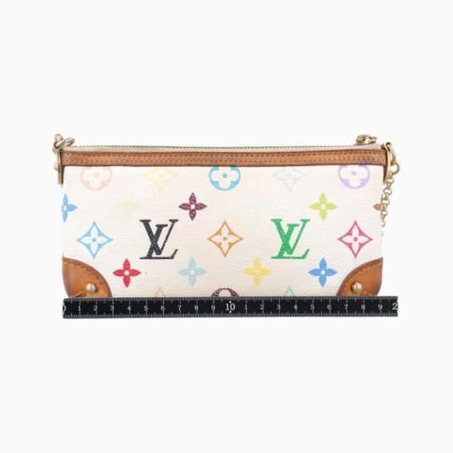 LOUIS VUITTON ルイヴィトン ポーチ ポシェット ミラ MM M60096 ブロン（ホワイト マルチカラー）系 モノグラム マルチカラー レディース チェーン ハンドバッグ【本物保証】_1
