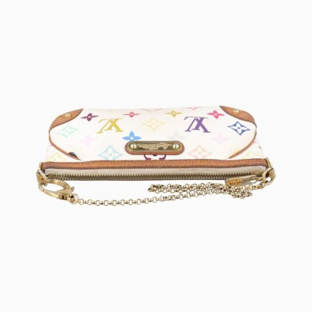 LOUIS VUITTON ルイヴィトン ポーチ ポシェット ミラ MM M60096 ブロン（ホワイト マルチカラー）系 モノグラム マルチカラー レディース チェーン ハンドバッグ【本物保証】_4