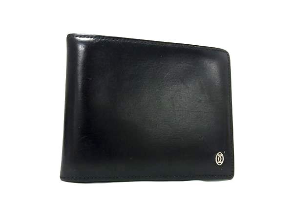 cartier カルティエ 二つ折り財布 良品 カルティエ マスト ドゥ 二