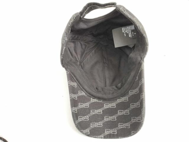 BALENCIAGA バレンシアガ キャップ BBロゴ 704104 グレー系 コットン ユニセックス 美品【本物保証】_3