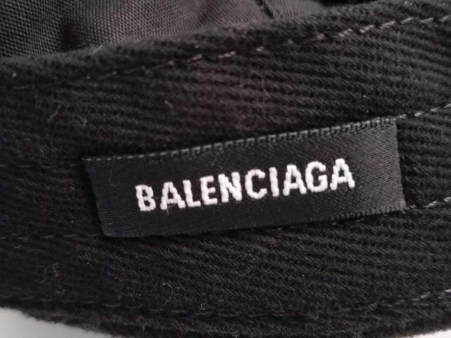 BALENCIAGA バレンシアガ キャップ BBロゴ 704104 グレー系 コットン ユニセックス 美品【本物保証】_4