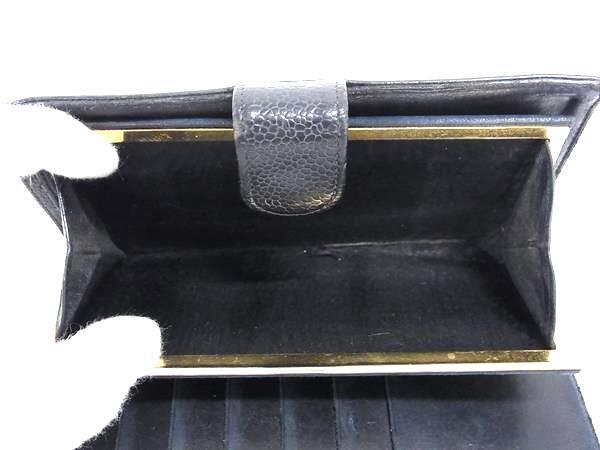 CHANEL シャネル 長財布 ココマーク A13498 ブラック キャビアスキン 
