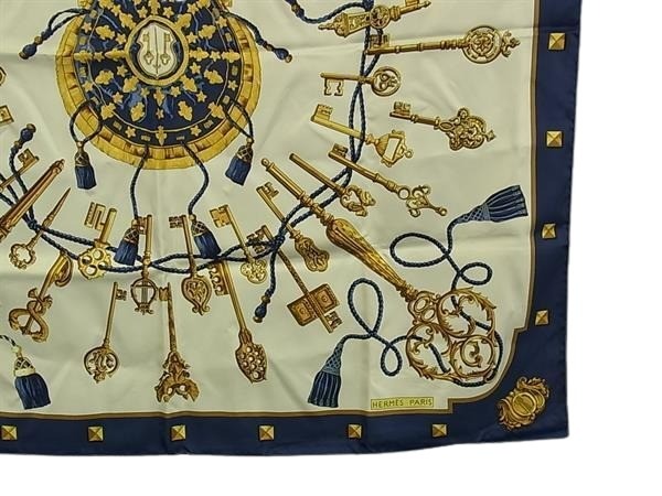 エルメス HERMES スカーフ 大判スカーフ カレ90 鍵 レディース