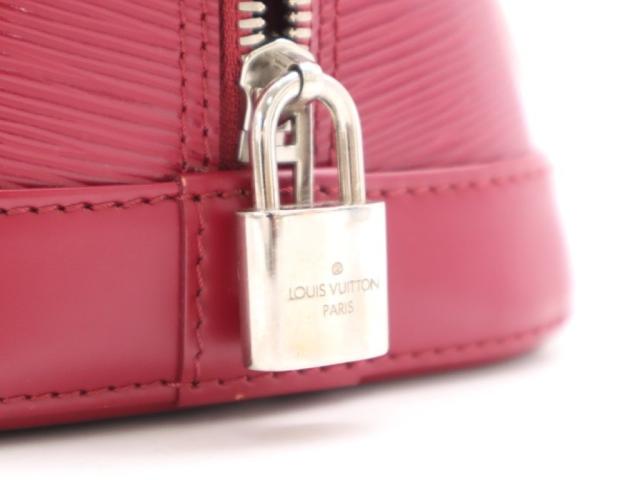 LOUIS VUITTON ルイヴィトン ハンドバッグ アルマPM M40490 フューシャ（ピンク）系 エピ レディース シルバー金具 美品【本物保証】_9