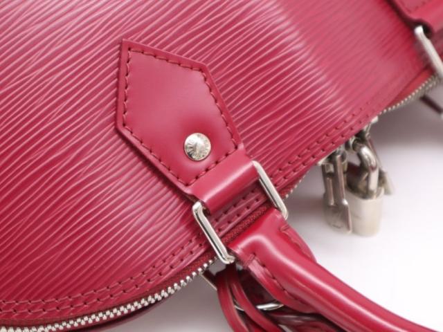 LOUIS VUITTON ルイヴィトン ハンドバッグ アルマPM M40490 フューシャ（ピンク）系 エピ レディース シルバー金具 美品【本物保証】_4