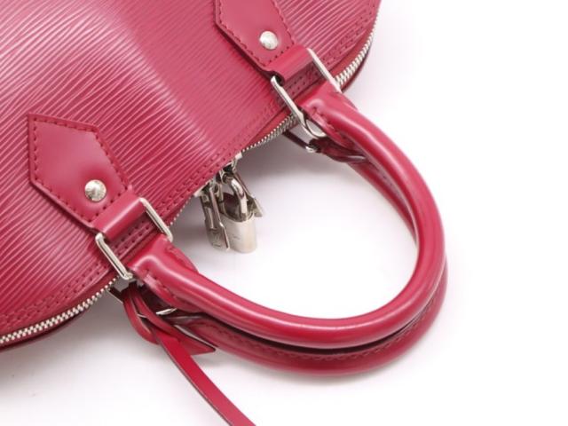 LOUIS VUITTON ルイヴィトン ハンドバッグ アルマPM M40490 フューシャ（ピンク）系 エピ レディース シルバー金具 美品【本物保証】_5