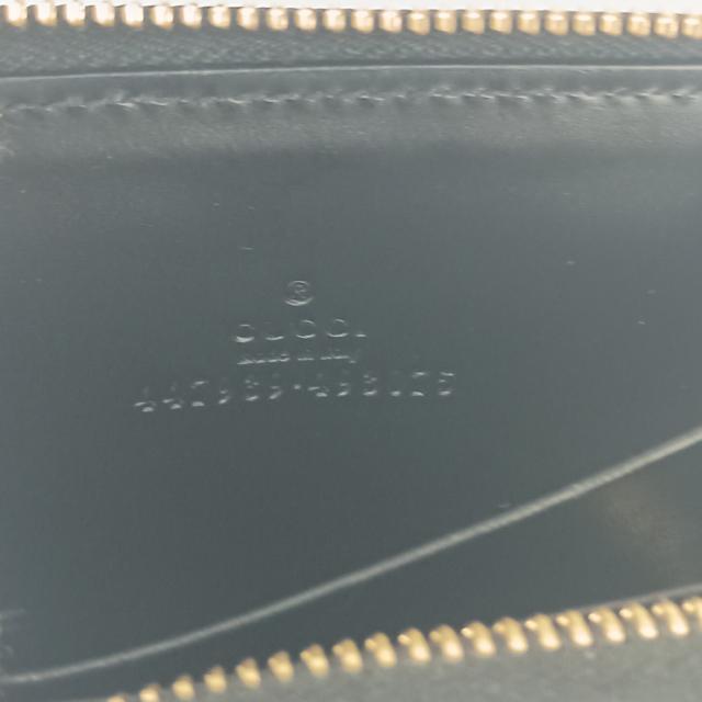 GUCCI グッチ コインケース グッチシマ ジップアラウンド コインパース 447939 ブラック レザー ユニセックス ゴールド金具【本物保証】