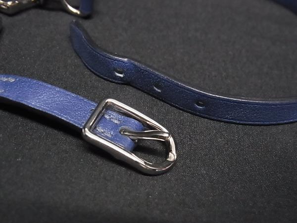 美品 HERMES エルメス チョーカー エトリエ ドゥブルトゥール - ブルー 
