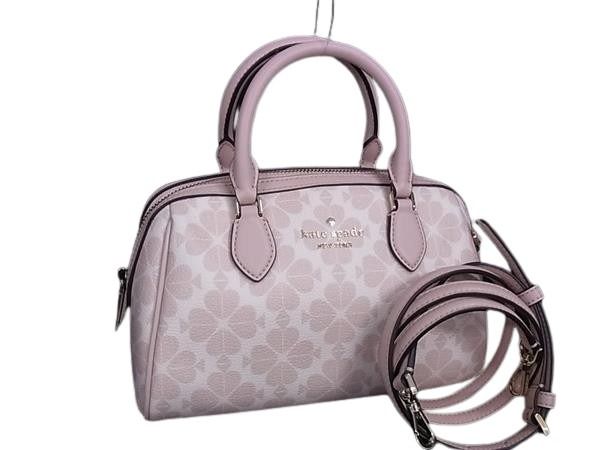 KATE SPADE ケイトスペード ハンドバッグ スペードフラワー SPADE FLOWER KG483 650 ピンク系 PVC×レザー レディース 2WAY クロスボディ ショルダーバッグ 新品未使用展示品【本物保証】