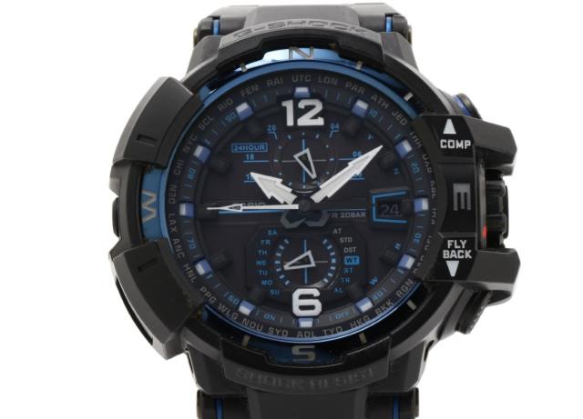 CASIO カシオ 時計 GSHOCK MASTER OF G AIR GRAVITYMASTER GWA1100FC1AJF ブラック 樹脂 メンズ アナログ 美品【本物保証】