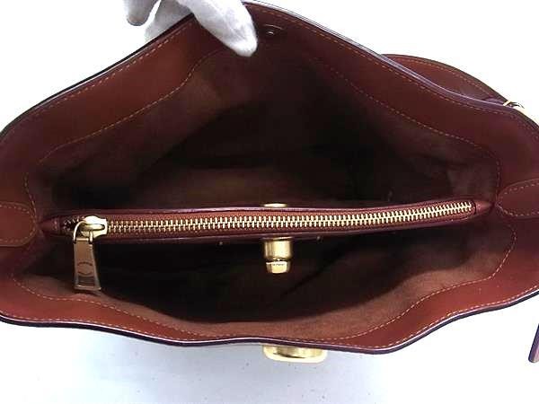 COACH コーチ ショルダーバッグ シグネチャー ウィロウ CW882 ブラウン系 PVC×レザー レディース ゴールド金具 美品【本物保証】_4