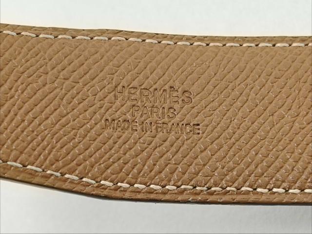 HERMES エルメス ベルト コンスタンス Hベルト ブラック ゴールド系 レザー ユニセックス リバーシブル シルバー金具 美品【本物保証】