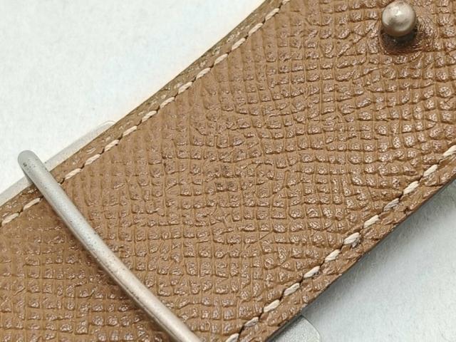 HERMES エルメス ベルト コンスタンス Hベルト ブラック ゴールド系 レザー ユニセックス リバーシブル シルバー金具 美品【本物保証】