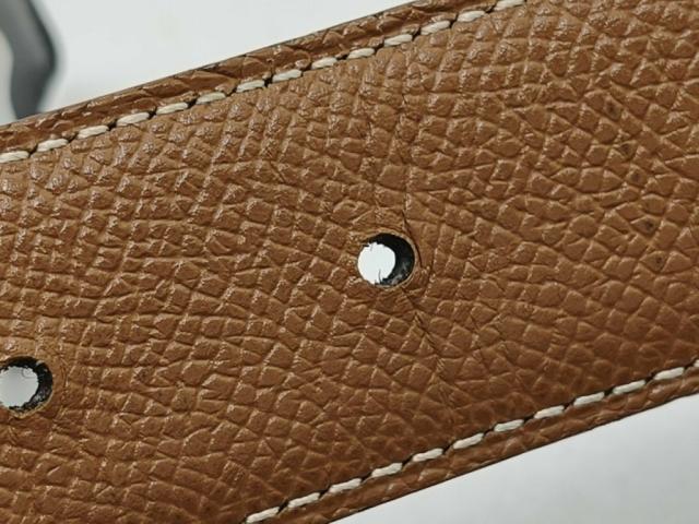 HERMES エルメス ベルト コンスタンス Hベルト ブラック ゴールド系 レザー ユニセックス リバーシブル シルバー金具 美品【本物保証】