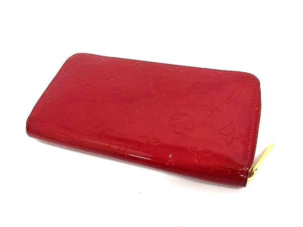 ルイヴィトンエナメル 赤 長財布 Louis Vuitton エナメル レッド 長