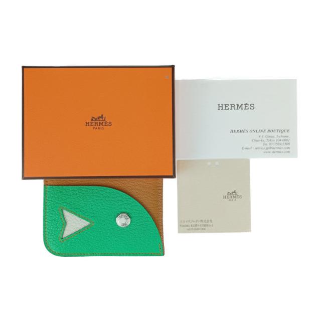 超美品 エルメス カードケース POISSON ポワソン H084483CKAC CARAMEL+