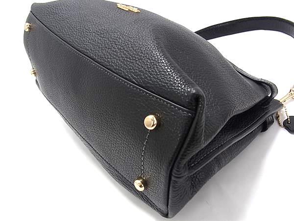 COACH コーチ ハンドバッグ ハンナ CH537 ブラック レザー パイソン型押しレザー レディース 2WAY ゴールド金具 美品【本物保証】_4