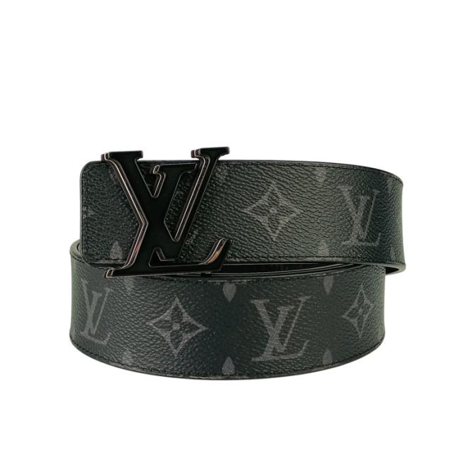 LOUIS VUITTON ルイヴィトン ベルト ベルト　LV　オプティック M8505V ブラック モノグラム エクリプス メンズ 美品【本物保証】