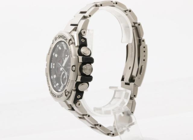 CASIO カシオ 腕時計 G-SHOCK G-STEEL GST-B100 Series GST-B100D-1AJF ブラック シルバー系 樹脂／ステンレススチール メンズ アナログ 美品【本物保証】_1