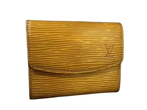 LOUIS VUITTON ルイヴィトン ケース ポルトモネ サーンプル M63419 タッシリイエロー エピ ユニセックス【本物保証】