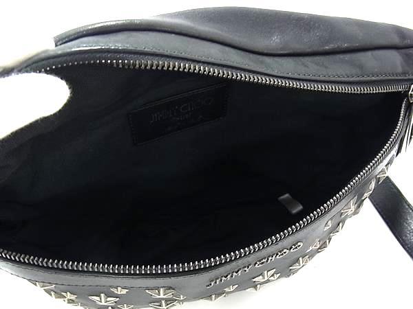 JIMMY CHOO ジミーチュウ ボディバッグ デリー - ブラック レザー ユニ