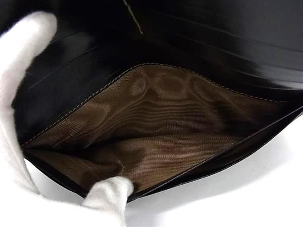 FENDI フェンディ 二つ折り財布 ズッカ Wホック 長財布 2804 01339 ブラウン系×ブラック系 キャンバス×レザー ユニセックス SAS ヴィンテージ 美品【本物保証】_4
