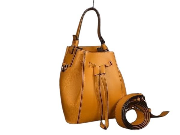 FURLA フルラ ハンドバッグ ミアステラ オレンジ レザー レディース 2WAY【本物保証】
