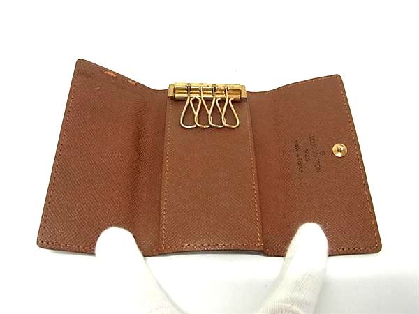 LOUIS VUITTON ルイ ヴィトン キーケース ミュルティクレ4 M62631 ブラウン系 モノグラム ユニセックス 4連 ゴールド金具【本物保証】_2