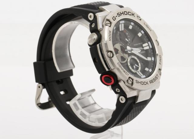 CASIO カシオ 時計 GSHOCK GSTEEL GSTB100 Series GSTB100 ブラック シルバー 樹脂／ステンレススチール メンズ アナログ 美品【本物保証】_2
