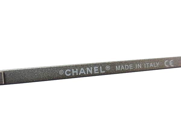 CHANEL シャネル サングラス ココマーク 4003 シルバー ブラック クリアカーキ メタル ユニセックス 超美品【本物保証】 CHANEL シャネル サングラス ココマーク 4003 シルバー ブラック
