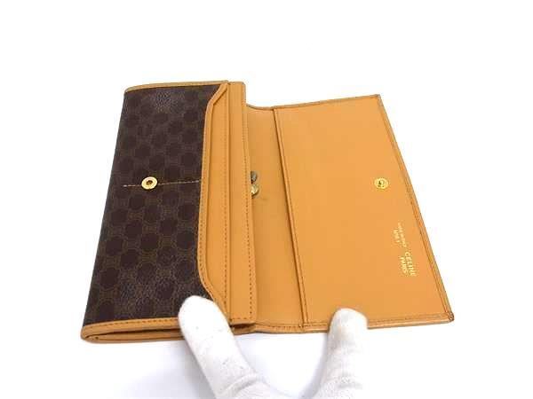 CELINE セリーヌ 長財布 マカダム フラップウォレット M16 ブラウン系