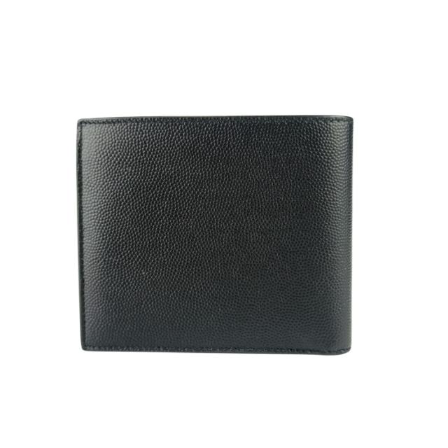 SAINT LAURENT サンローラン 財布/コインケース 二つ折り財布 396307 ブラック レザー メンズ 超美品【本物保証】_2