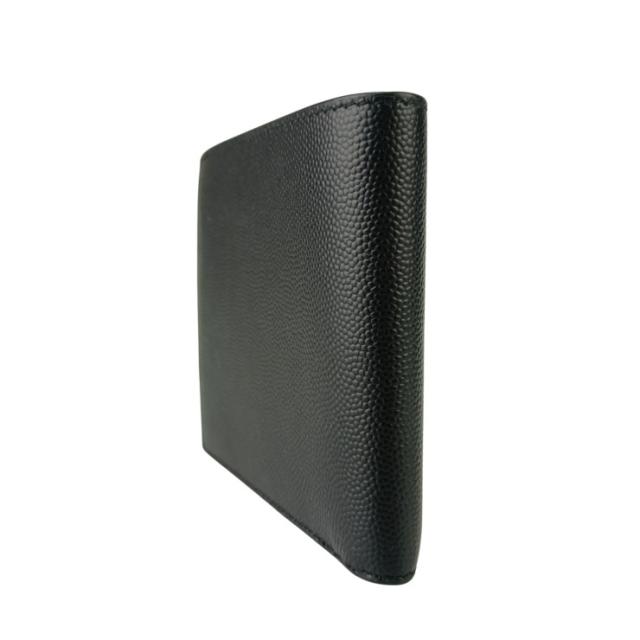 SAINT LAURENT サンローラン 財布/コインケース 二つ折り財布 396307 ブラック レザー メンズ 超美品【本物保証】_3