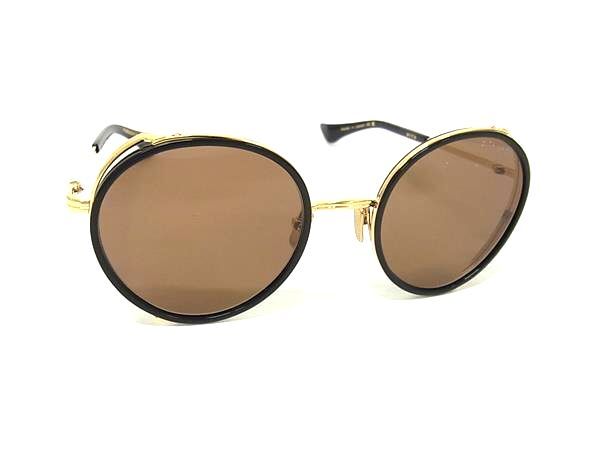 DITA ディータ サングラス LAGEOS DTS5325201 ゴールド ブラック クリアブラウン メタル ユニセックス 超美品【本物保証】