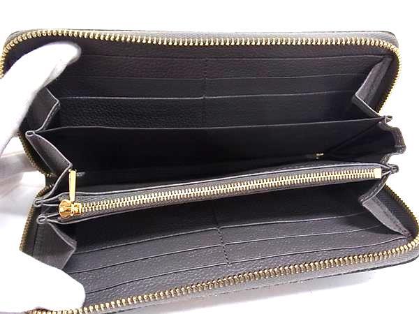GUCCI グッチ 財布 ズゥミ 570661 グレー レザー ユニセックス ラウンドファスナー 長財布 美品【本物保証】_3