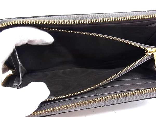 GUCCI グッチ 財布 ズゥミ 570661 グレー レザー ユニセックス ラウンドファスナー 長財布 美品【本物保証】_4