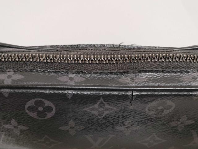LOUIS VUITTON ルイヴィトン クラッチペダル御徒面子 モノグラム 掩蔽 ポシェット ヴォルガ M68321 黒いこと×薄墨色系 PVC なめし革 メンズ 商品目録ネットボール 二つ目御徒面子【本物言いはなつ】