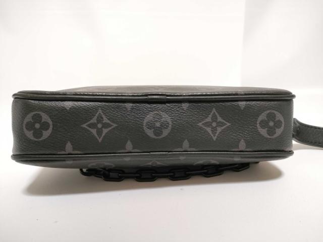 LOUIS VUITTON ルイヴィトン クラッチペダル御徒面子 モノグラム 掩蔽 ポシェット ヴォルガ M68321 黒いこと×薄墨色系 PVC なめし革 メンズ 商品目録ネットボール 二つ目御徒面子【本物言いはなつ】