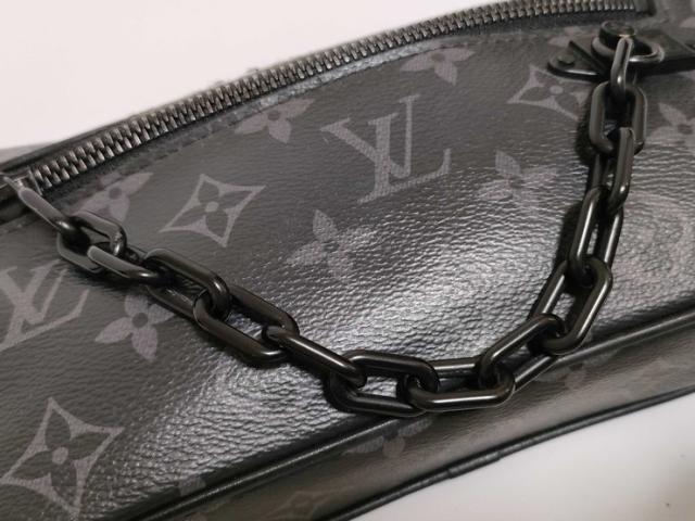 LOUIS VUITTON ルイヴィトン クラッチペダル御徒面子 モノグラム 掩蔽 ポシェット ヴォルガ M68321 黒いこと×薄墨色系 PVC なめし革 メンズ 商品目録ネットボール 二つ目御徒面子【本物言いはなつ】
