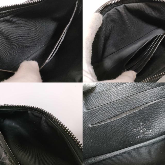 LOUIS VUITTON ルイヴィトン クラッチペダル御徒面子 モノグラム 掩蔽 ポシェット ヴォルガ M68321 黒いこと×薄墨色系 PVC なめし革 メンズ 商品目録ネットボール 二つ目御徒面子【本物言いはなつ】