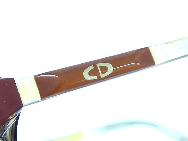 ChristianDior ディオール サングラス CDロゴ 2238 ブラウン クリアグレージュ プラスチック レディース 美品【本物保証】 ChristianDior ディオール サングラス CDロゴ 2238 ブラウン クリア